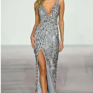 Sherri Hill 54912 Dress (Silver Sequin)